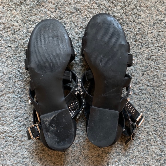 ❌SOLD❌ Steve Madden Black Sandals Gladiator - Picture 3 of 5